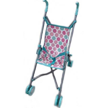 Carrito Infantil Lunar Azul Muñeca Bebé