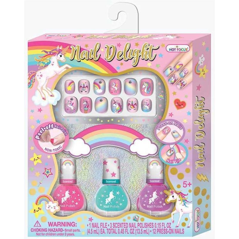 Kit de Uñas Infantiles Unicornio