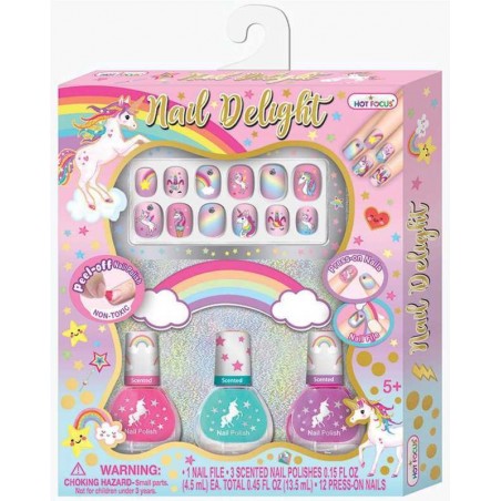 Kit de Uñas Infantiles Unicornio