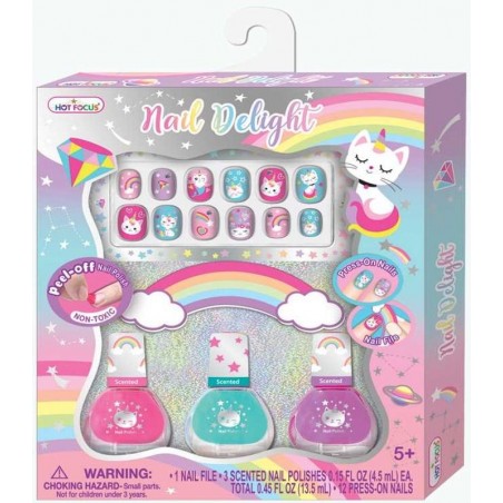 Set de Uñas Infantiles Gato