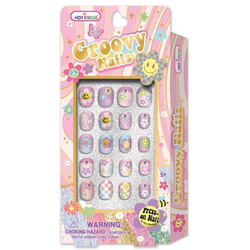 Set de Uñas Postizas Infantiles Floral