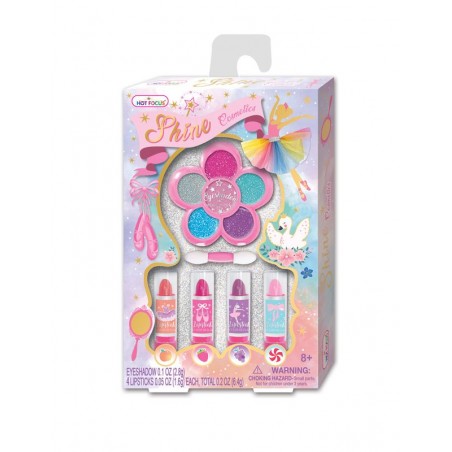 Set Maquillaje Infantil Sombra de Ojos y Brillo Labial