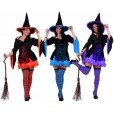 Disfraz de bruja a color talla M-L