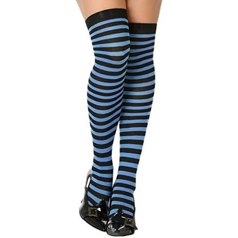 Pantis negros y azules talla unica