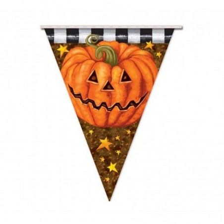 Banderínes de calabaza para decoración