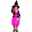 Disfraz de bruja rosa de 3 a 4 años