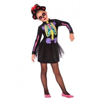 Disfraz de Catrina para niña de 3 a 4 años