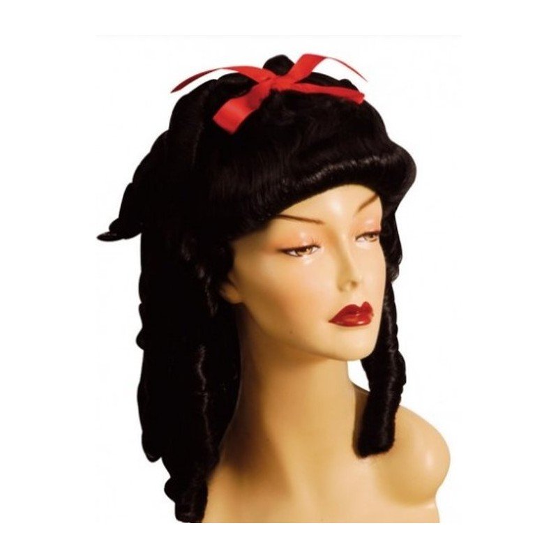 Peluca de corte clásico o barroco morena