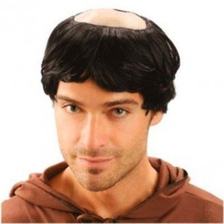 Peluca de monje para hombre