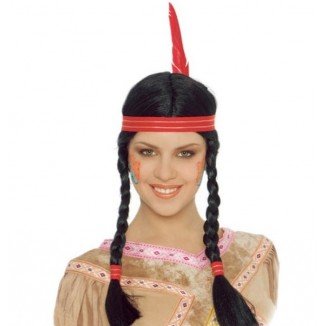 Peluca índia para niños y adultos