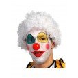 Peluca de payaso blanca