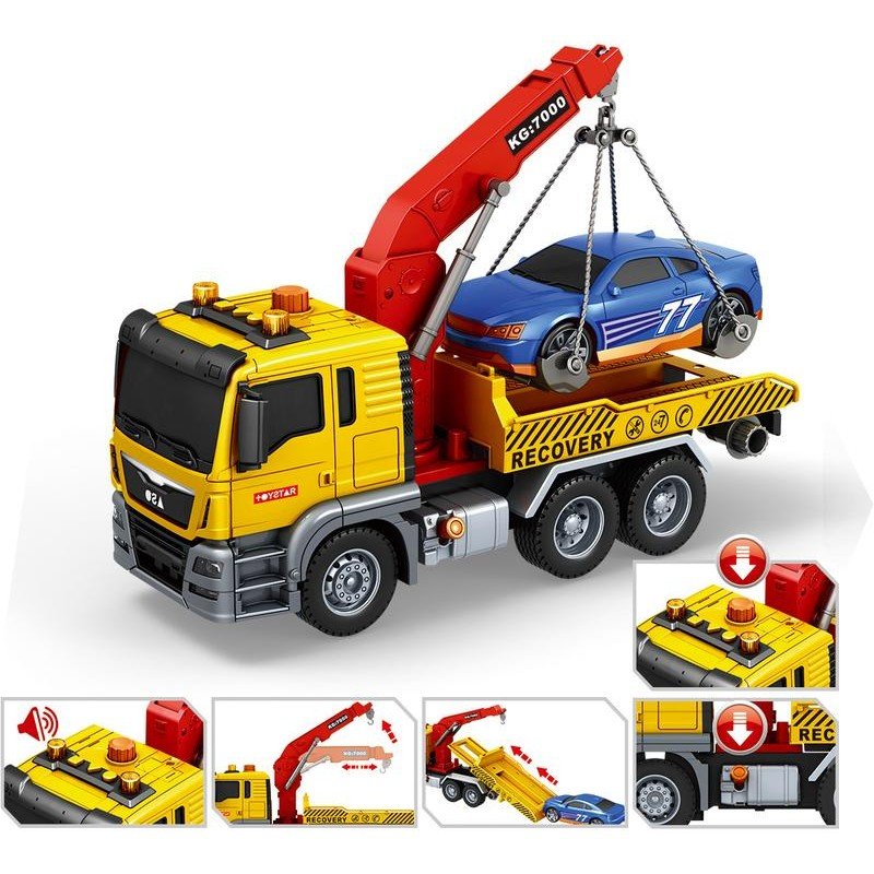 Camión grúa con luz y sonido