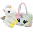 Unicornio de peluche con bolso para niñas